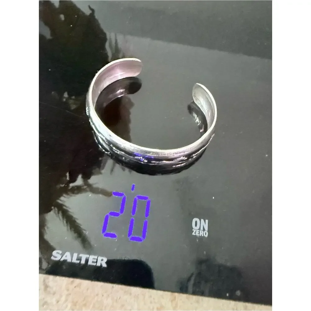 B.Webb Navajo 925 Sterling Silver Running Horses Cuff Bracelet